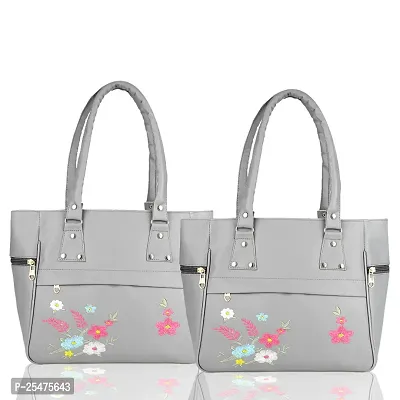 Combo Of 2 Floral Print Handbags For Women-thumb0