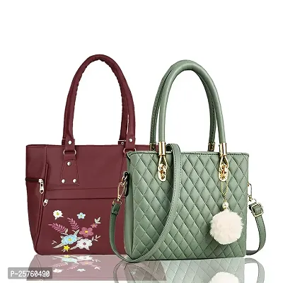 Combo of 2 Stylish PU Handbags For Women