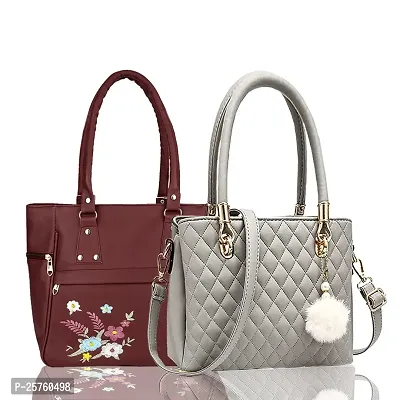 Combo of 2 Stylish PU Handbags For Women