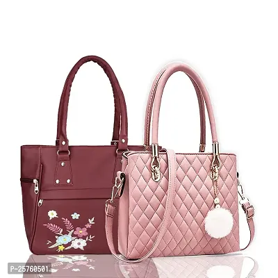 Combo of 2 Stylish PU Handbags For Women