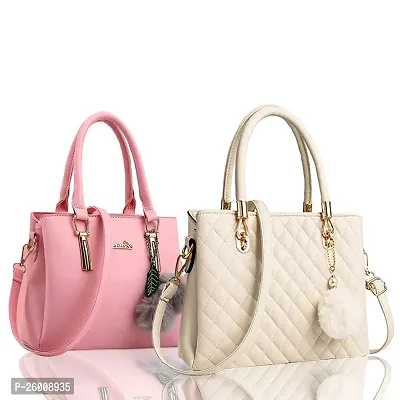 Exclusive Combo Of 2 Trendy PU Handbags For Women