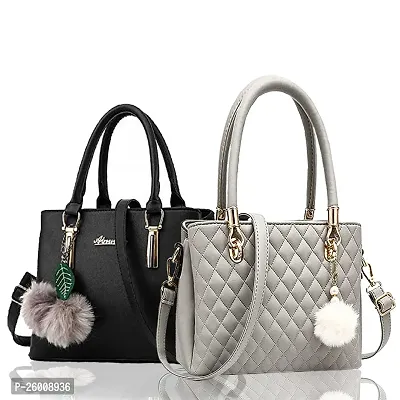 Exclusive Combo Of 2 Trendy PU Handbags For Women