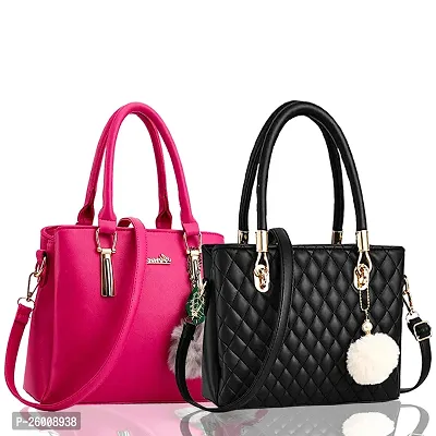 Exclusive Combo Of 2 Trendy PU Handbags For Women