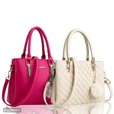 Exclusive Combo Of 2 Trendy PU Handbags For Women