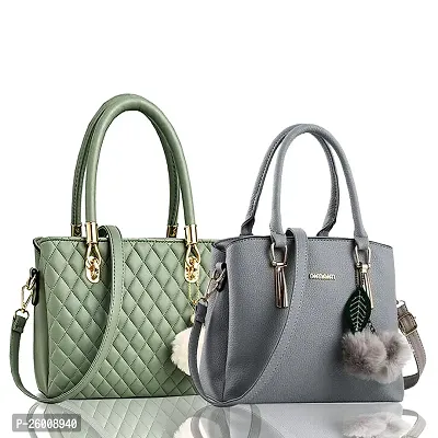 Exclusive Combo Of 2 Trendy PU Handbags For Women