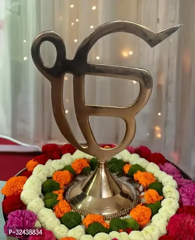 Pure Premium Brass Ek Onkar Symbol Spiritual Statue