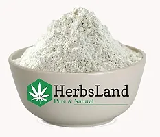 HerbsLandreg; 100% Natural Kaolin Clay (Chinni Mitti) Face Pack | Face Mask | Hair Pack | Skin Detoxifier | Removes Tan | Instant Glow - Superfine White Clay | Acne, Blackheads  Glowing Skin (200 gm)-thumb1