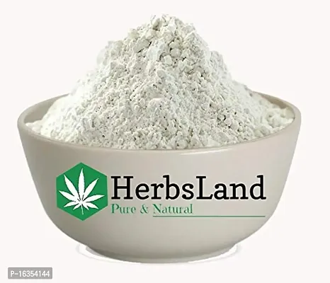 HerbsLandreg; 100% Natural Kaolin Clay (Chinni Mitti) Face Pack | Face Mask | Hair Pack | Skin Detoxifier | Removes Tan | Instant Glow - Superfine White Clay | Acne, Blackheads  Glowing Skin (200 gm)-thumb2