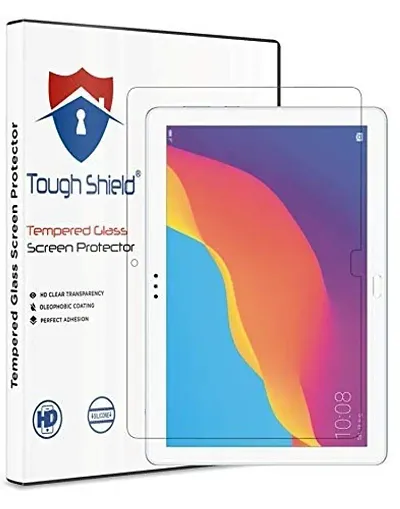 TOUGH SHIELDreg; 0.3 mm Flexible 9H Gorilla Glass Scratch Shock Proof Tempered Glass Screen Protector Shield for Honor Pad 5 10.1 (10.1 Inch Screen Size)