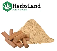 HerbsLandreg; 100% Pure Bio Organic Sandalwood Powder (Santalum Album) (Chandan) for Sun-Tan Acne-Spot Treatment | Skin whitening | Face Masks, Facials and Skin Care | Face pack (150 gm)-thumb1