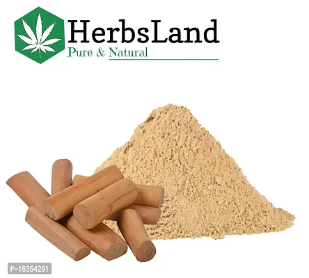 HerbsLandreg; 100% Pure Bio Organic Sandalwood Powder (Santalum Album) (Chandan) for Sun-Tan Acne-Spot Treatment | Skin whitening | Face Masks, Facials and Skin Care | Face pack (150 gm)-thumb2