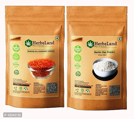 HerbsLand Masoor And Kaoline Clay powder