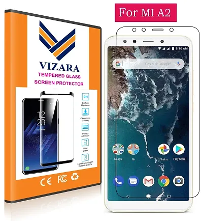 VIZARA 0.3 mm 9H Flexible Gorilla Guard Tempered Glass Screen Protector Shield for Mi A2