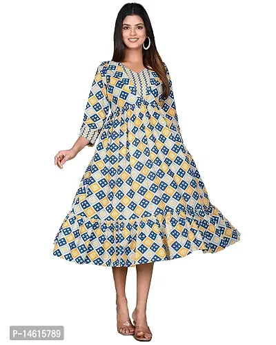 Beautiful Cotton Printed Anarkali Kurta For Women