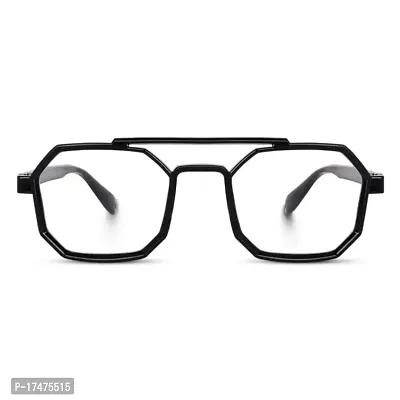 UV Protected Hexagonal Full Rim Metal Frame Vintage Polarized Sunglasses for Men and Women-thumb0