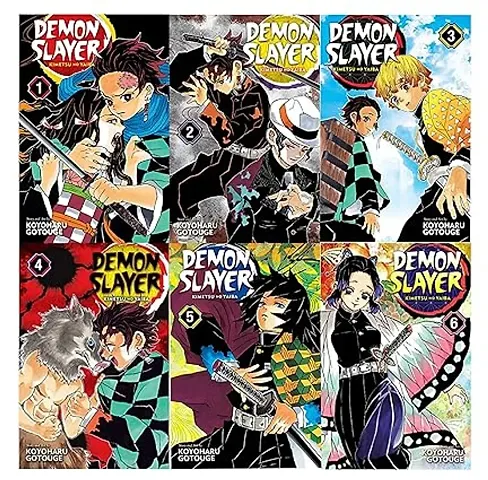 demon slayer 1-6 volume book 6 book set manga comic