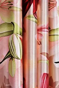 HHH FAB Polyester Digital Printed Curtain ( Size_4 X 9 Feet, Color_Maroon )(Pack of 2)-thumb1