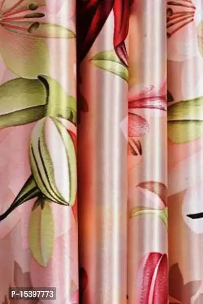 HHH FAB Polyester Digital Printed Curtain ( Size_4 X 9 Feet, Color_Maroon )(Pack of 2)-thumb2