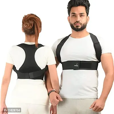Posture Corrector Medium Clavicle Support, Adjustable Back Straightener Pain Relief Back Support Posture Corrector Belt for Men And Women Back Posture Correction and Alignment-thumb0