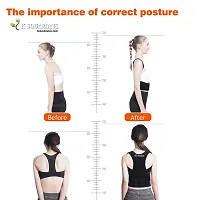 Posture Corrector Small Back Support Belt for Men and Women Shoulder Belt for Upper Back Pain Relief Posture Corrector Therapy Shoulder Belt Small Size Posture Corrector for Men and Women-thumb3