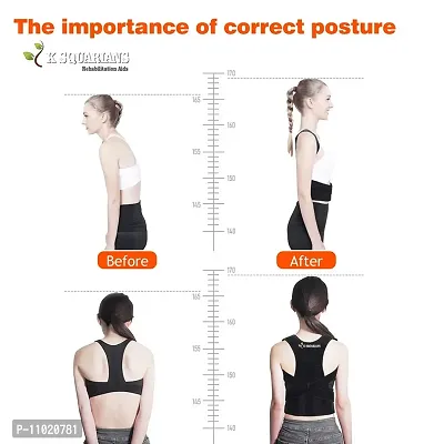 Posture Corrector Small Back Support Belt for Men and Women Shoulder Belt for Upper Back Pain Relief Posture Corrector Therapy Shoulder Belt Small Size Posture Corrector for Men and Women-thumb4