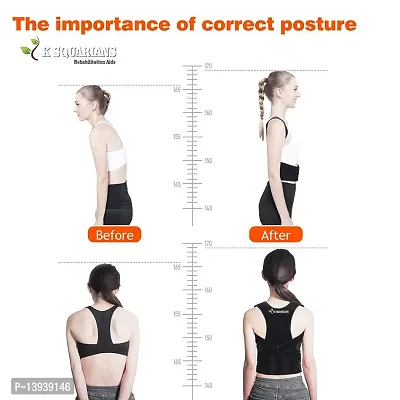 Posture Corrector Large Back Support Belt for Men and Women Shoulder Belt for Upper Back Pain Relief Posture Corrector Therapy Shoulder Belt Large Size Posture Corrector for Men and Women-thumb2