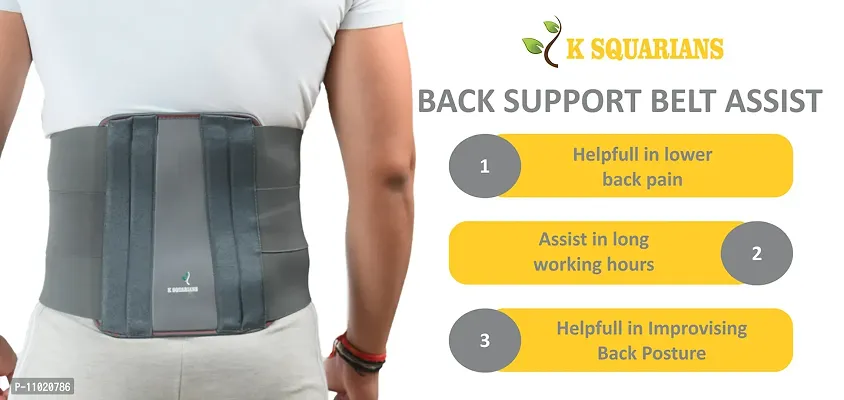 Contoured LS Belt Large Lower Back Pain Osteoporosis Slip Disc Care Contoured Lumbar Sacral Belt for Women and Men Lumbar Support Waist belt for Back Pain Relief Contoured LS Support Belt Large-thumb4