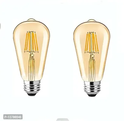 Fancy Bulbs/Edison Hanging Light Led Bulb Warm White 2700K Antique Vintage Filament Light Bulbs, Pack Of 2