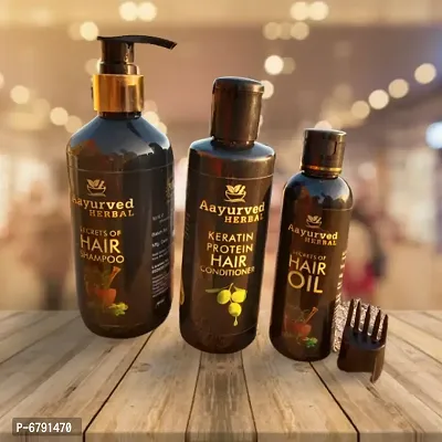 HAIR OIL , SHAMPOO AND CONDITIONER HERBAL NATURAL SHINE SMOOTH HAIRFALL