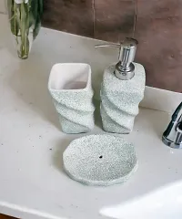 Attractive Ceramic Soap Dispenser with Organizer and Soap Dash-thumb1