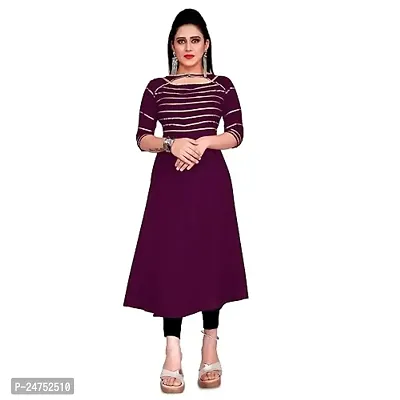 Akshu Women's Attractive Kurti with gotapatti leheriya Work in Rayon Fabric-thumb0