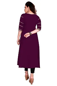 Akshu Women's Attractive Kurti with gotapatti leheriya Work in Rayon Fabric-thumb1