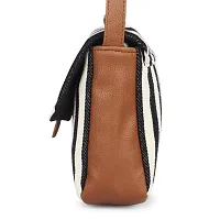 Stylish Black Cotton Printed Handbags For Women-thumb2