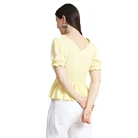 KERI PERRY Women's Polyester Western Top(Yellow)-thumb4
