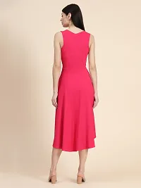 Classy Lycra Solid Dress For Women-thumb4