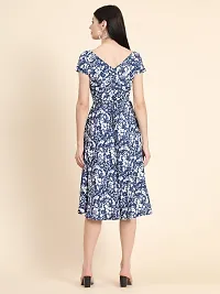 Classy Polyester Printed Dress For Women-thumb4