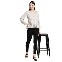 KERI PERRY Women's Polyester Western Top(Cream) Tops for Women, Tops-thumb3