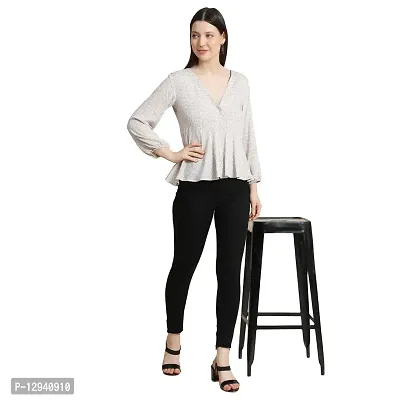 KERI PERRY Women's Polyester Western Top(Cream) Tops for Women, Tops-thumb4