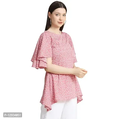 KERI PERRY Women's Polyester Western Top(Pink)-thumb5