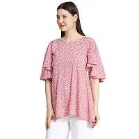 KERI PERRY Women's Polyester Western Top(Pink)-thumb2