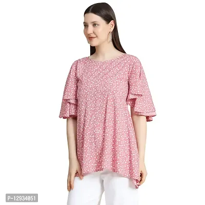 KERI PERRY Women's Polyester Western Top(Pink)-thumb3
