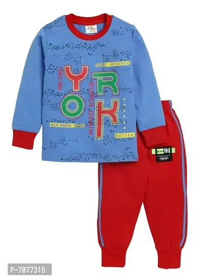 Full Sleeves T-Shirt  Pyjama Set For Kids