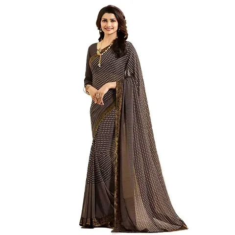 Concepta Women's Woven Pure Georgette Saree With Blouse Piece