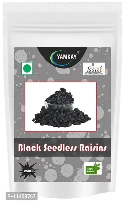 YAMKAY Black Seedless Raisins 250 gm