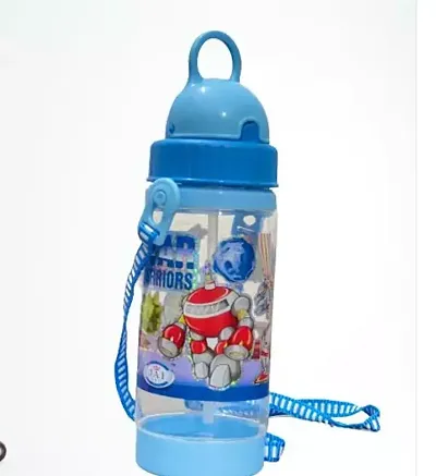 Useful Blue Plastic Sipper Bottle For Kids- 250 Ml