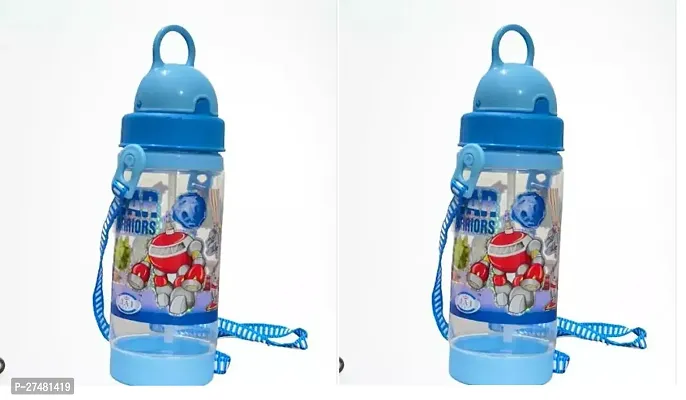 Useful Blue Plastic Sipper Bottle For Kids- 250 Ml Pack Of 2