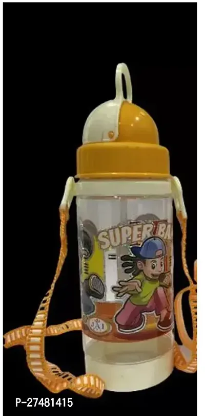 Useful Orange Plastic Sipper Bottle For Kids- 250 Ml