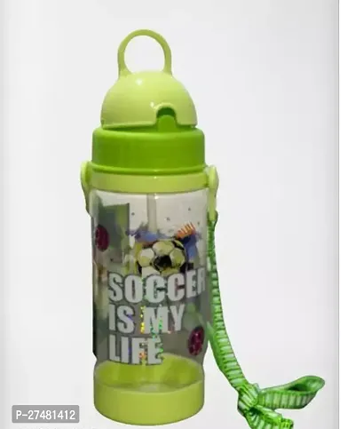 Useful Green Plastic Sipper Bottle For Kids- 250 Ml-thumb0