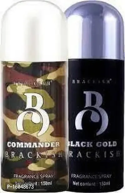 Brackish (BLACK GOLD) - For Men (150 ml) COMMNDER P2 Perfume - 2 ml  (For Men  Women)