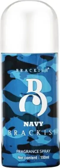 Brackish Body Deodorant Spray - Rouge, No Gas Deodorant(Nvy-Comm) Deodorant Spray - For Men  (150 ml, Pack of 2)-thumb2